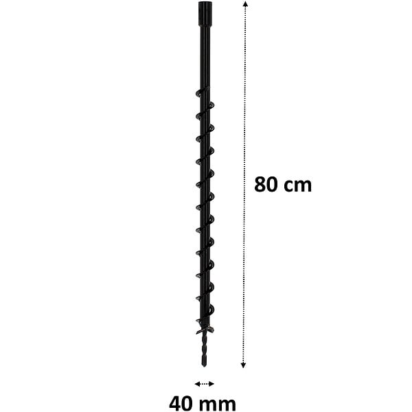 GT MARKET - Mèche de tarière Ø 40 mm avec adaptateur pour perceuse et perforateur SDS-plus - large