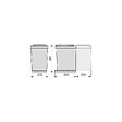 EMUCA - Bac de tri sélectif pour fixation inférieure et extraction manuelle dans module de cuisine 1 x 16 litres et couvercle automatique, Plastique, Gris - vignette