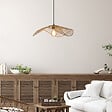 COREP - Suspension capeline naturel SAHARA D48 metal papier tresse E27 15W - vignette