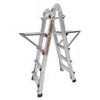 SECURY-T - Échelle articulée pliante et télescopique en aluminium 4x5 marches 4,96m + 2 tablettes - vignette