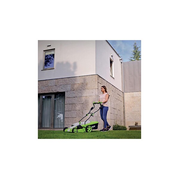 VITO - Tondeuse electrique 1800W Moteur induction Coupe 42 cm - 3 hauteurs de coupe - bac 50L VITO - large