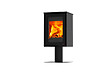 REDPOD - Poèle à Bois Tigre - Acier et vermiculite - 6.7kW - vignette