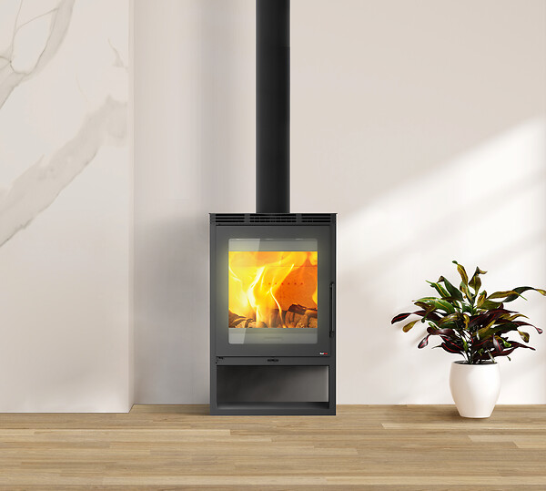 REDPOD - Poèle à Bois Nilo - Acier - 8.1 kW - large