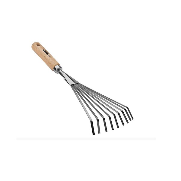 VITO - Kit 5 outils de jardin Manche bois Inox et Fer forgés à la main Haute qualité VITO - large