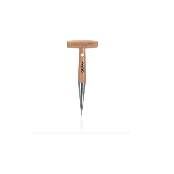 VITO - Kit 9 outils de jardin Manche bois Hêtre Inox et Fer forgés à la main  VITO - large