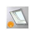VOLET-MOUSTIQUAIRE - Pack éco de 2 moustiquaires enroulables verticales pour fenêtre de toit L 100 cm x H 120 cm  Alu blanc - vignette