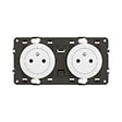 LEGRAND - Double prise 2 poles aec terre precablee composable blanc Céliane - vignette