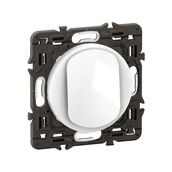 LEGRAND - Interrupteur ou va-et-vient 10A Céliane - Blanc avec support - large