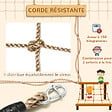 OUTSUNNY - Filet d'escalade enfant PE filet à grimper 3-6 ans 1,5L x 2H m crochets acier galvanisé - vignette
