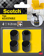SCOTCH - Embout multitaille enveloppant SCOTCH noir diam 16 - 20mm x5 - vignette