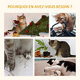 PAWHUT - Arbre à chat style cosy chic griffoirs sisal naturel niche 2 paniers avec coussins plateforme 2 boules suspendues quenouille peluche courte crème beige - vignette