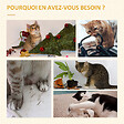 PAWHUT - Arbre à chat multi-équipement griffoirs grattoirs niche hamac panier coussins amovibles H126 cm peluche courte sisal naturel beige - vignette