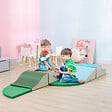 HOMCOM - 6 blocs de construction en mousse XL - modules de motricité - jouets éducatifs - certifiés normes EN71-1-2-3 - mousse EPE revêtement PU multicolore - vignette
