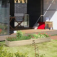 OUTSUNNY - Carré potager de jardin dim. 244 x 61,5 x 27 cm feutre de drainage, séparation inclus bois de sapin - vignette