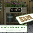 OUTSUNNY - Jardinière sur pieds potager avec étagère à lattes dim. 91L x 51l x 76H cm bois sapin autoclave - vignette