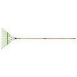 VITO - Balai à gazon 157 cm avec manche en bois 22 dents Feuilles et Jardin VITO - vignette