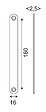 HANGER - Gâche aveugle noire pour NO013 et NO015 - NO020 - vignette