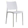 OVIALA - Chaise de terrasse ajourée en plastique blanc - Riga - vignette