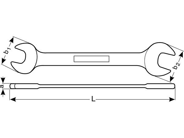 BAHCO - Clé mixte plate, 9 mm - large