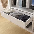 MODE DE VIE - Tiroir pour dressing Rubyx - Blanc - L97xH16xP51cm - vignette