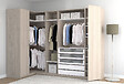 MODE DE VIE - 2 Tablettes d'angle pour dressing Rubyx - Blanc - L97xP51cm - vignette