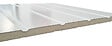SPADONE - Porte de garage basculante blanc avec portillon droit l.240 x H.200 cm x Ep.20 mm - vignette