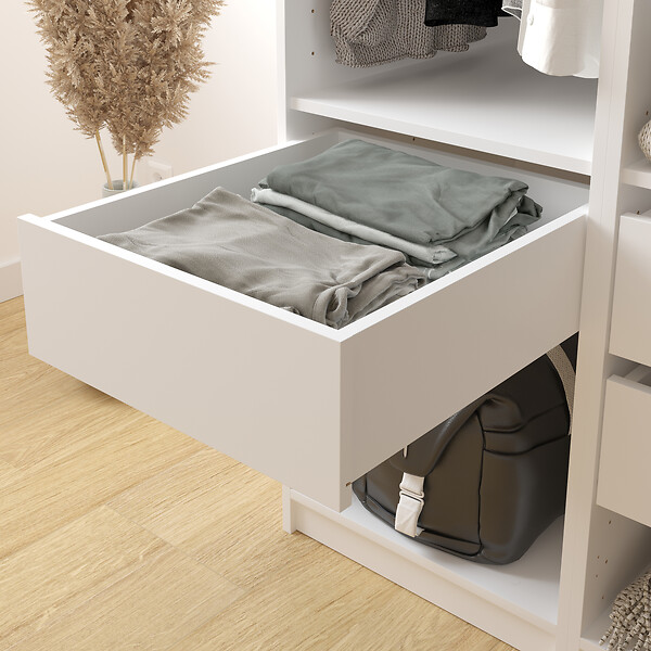 MODE DE VIE - Tiroir pour dressing Rubyx - Blanc - L47xH16xP51cm - large