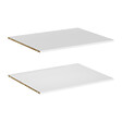 MODE DE VIE - Tablette pour dressing Rubyx - Blanc - Lot de 2 - L72xP57cm - vignette