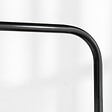 HOMCOM - Lampadaire design néo-rétro max. 40 W 163H cm abat-jour circulaire aspect lin blanc piètement structure acier noir - vignette