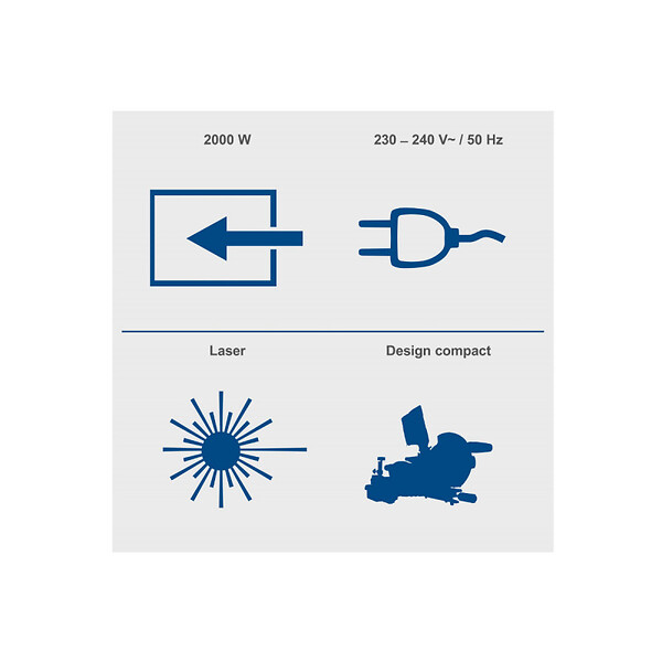 SCHEPPACH - Scie à  onglet radiale SCHEPPACH â€“ 2000W â€“ Largeur de coupe 340mm â€“ Hauteur de coupe 90mm - Laser intégré - éclairage LED - KAP254PRO - large
