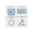 SCHEPPACH - Scie à  onglet radiale SCHEPPACH â€“ 2000W â€“ Largeur de coupe 340mm â€“ Hauteur de coupe 90mm - Laser intégré - éclairage LED - KAP254PRO - vignette