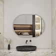AICA SANITAIRE - AICA Miroir de salle de bain ovale sans cadre 50x80 cm - vignette