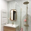 ESSEBAGNO - Luisa II 250 colonne bain-douche thermostatique or brossé - vignette