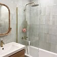 ESSEBAGNO - Luisa II 250 colonne bain-douche thermostatique or brossé - vignette