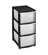 5 FIVE SIMPLY SMART - Tour de rangement 3 Tiroirs 4 pieds amovibles dont 2 avec roues H 63.1 cm - vignette