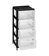 5 FIVE SIMPLY SMART - Tour de rangement 4 Tiroirs 4 pieds amovibles dont 2 avec roues H 85 cm - vignette