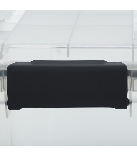 5 FIVE SIMPLY SMART - Boîte de rangement en polypropylène transparent 50L fermeture à clip - large