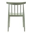 OVIALA - Lot de 4 chaises de terrasse vert sauge en plastique - Lisboa - vignette