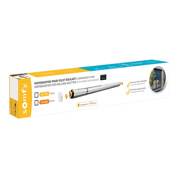 SOMFY - Kit motorisation filaire pour volet roulant MS 1700 - large