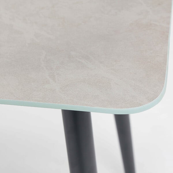 OVIALA - Grande table basse de jardin en acier gris - Costa Rica - large
