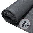 VOUNOT - Brise vue occultant en HDPE 90g/m² 1.5x10m avec attaches de fixation anthracite - vignette
