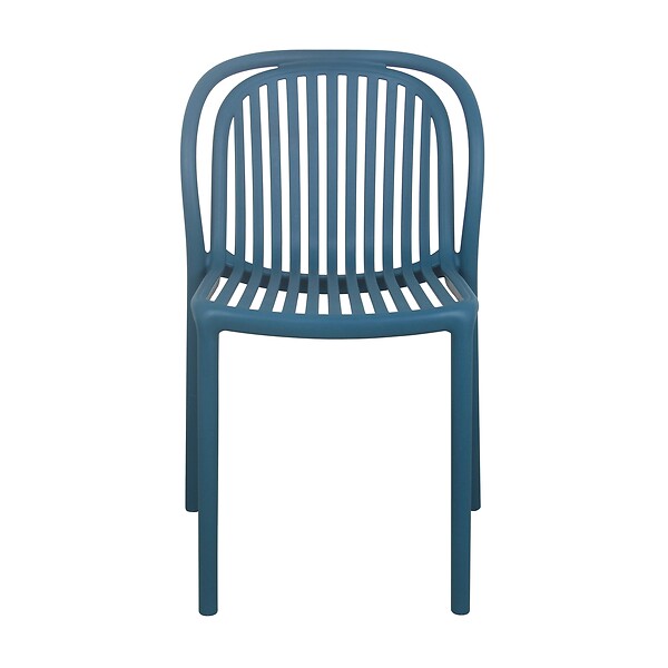 OVIALA - Chaise de terrasse bleu canard - Copenhague - large