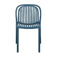 OVIALA - Chaise de terrasse bleu canard - Copenhague - vignette