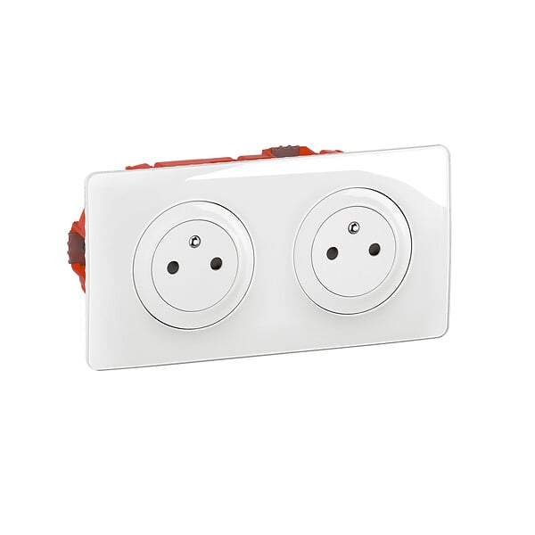 LEGRAND - Kit prise surface avec socle rétractable précablée - Blanc - large
