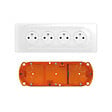 LEGRAND - Kit 4 prises courant 2P+T précablée - Blanc - vignette