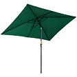 OUTSUNNY - Parasol inclinable rectangulaire métal polyester haute densité 2,94L x 1,98l x 2,55H m vert - vignette