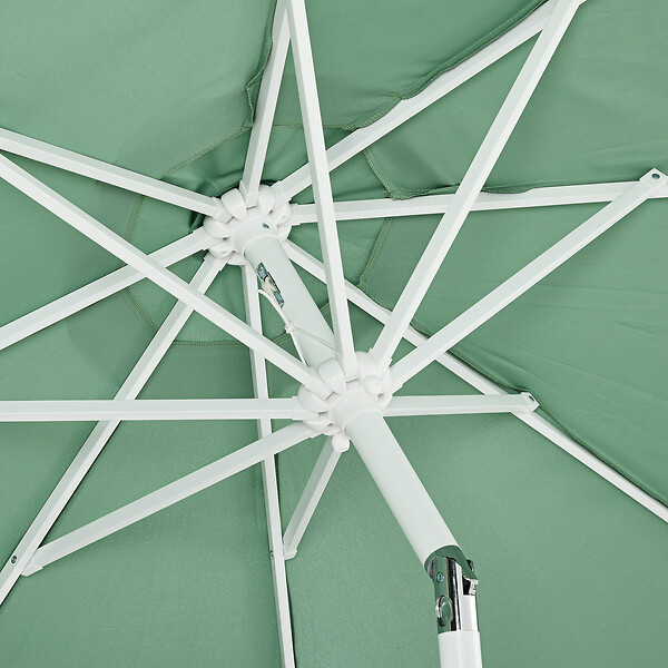 OUTSUNNY - Parasol inclinable de jardin style bohème à franges polyester haute densité vert - large