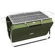 OUTSUNNY - Mini barbecue à charbon portable pliable dim. 47L x 30l x 28H cm vert - vignette