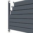 CLOSEA - Kit cloture - Lame 16cm  - PVC Gris - LG: 6m x H: 1m74 - vignette