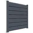 CLOSEA - Kit cloture - Lame 16cm  - PVC Gris - LG: 12m x H: 0m82 - vignette